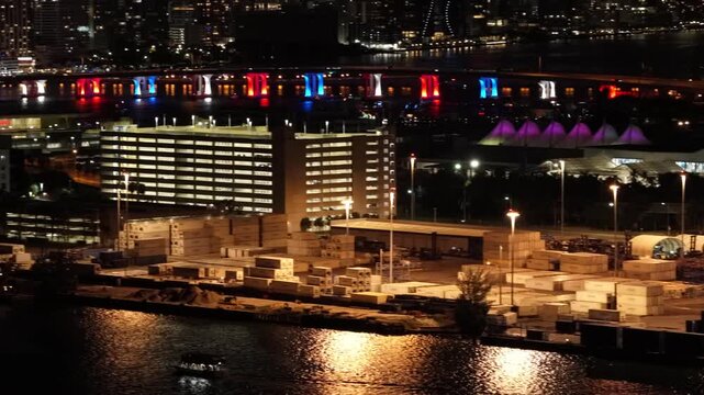 Downtown Miami night panorama video 2026