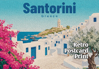 Retro Postcard Print