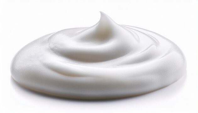 white cosmetic foam swatch cleanser shaving cream or soap mousse texture isolated on white background