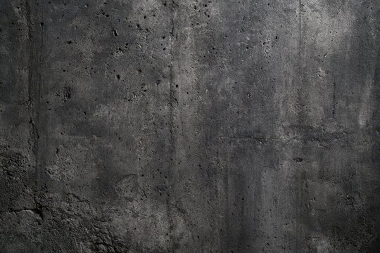 Charcoal gray concrete surface with rough, distressed finish for urban design