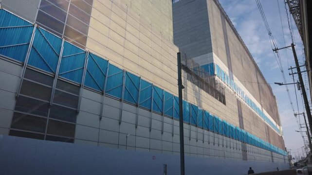 Airin Support Center in Osaka, Covered for Demolition in Nishinari Ward