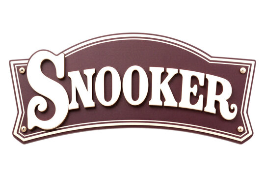 Vintage Snooker Sign with Classic Typography