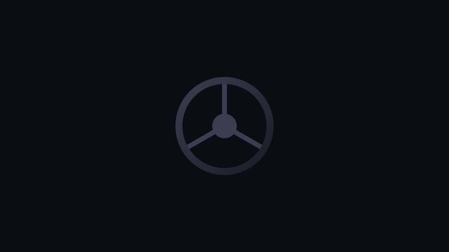Minimalist digital interface with circular icons and status bars