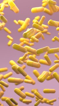 yellow pils falling