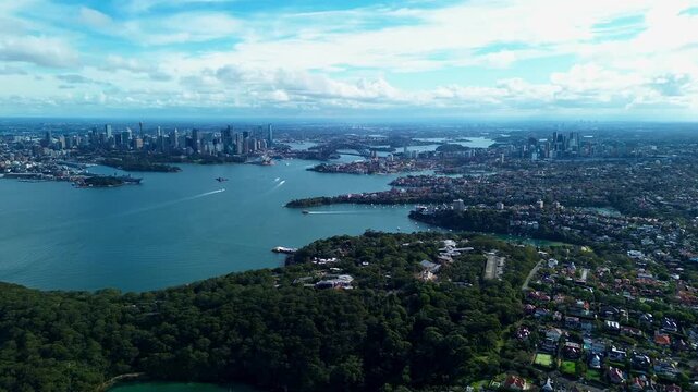 Sydney Harbour view at Chowder Bay, NSW, Australia
