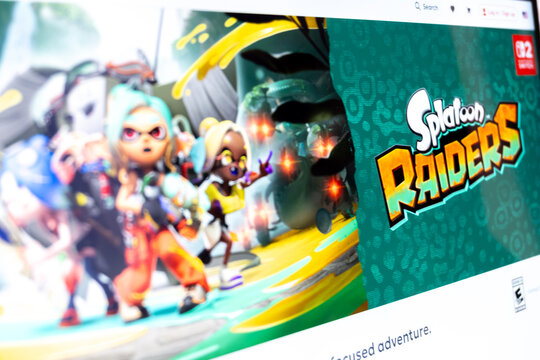 Splatoon raiders video game box art display