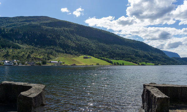 Hornindalsvatnet lake landscape in Sogn og Fjordane, Norway
