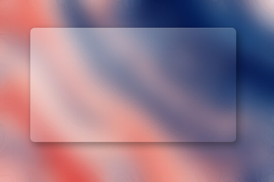 Abstract background featuring a soft glass blur effect with a rectangular frosted overlay for modern graphic design projects