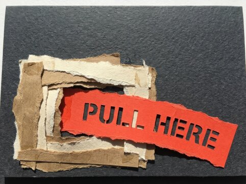 Mailing Label with Pull Here Tear Strip on Recycled Paper