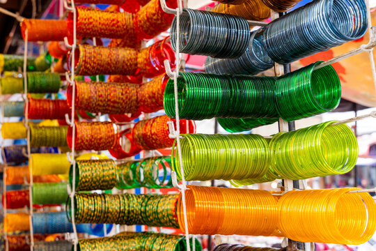 Indian Bangles in a Hyderbad Bazaar