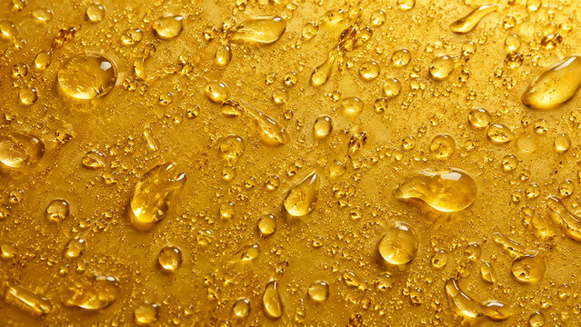 Golden Droplets on a Shimmering Surface