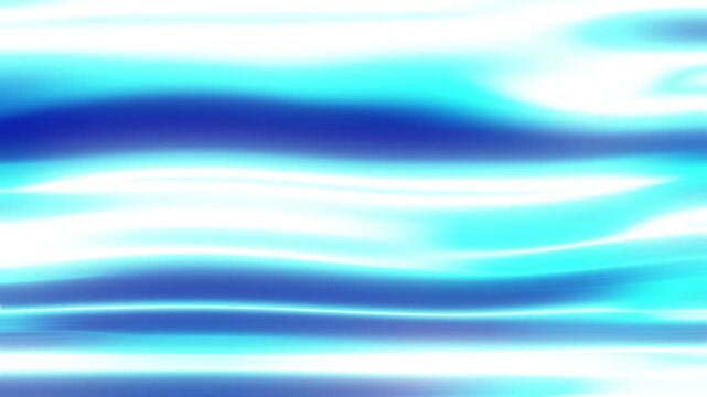 Abstract blue and cyan liquid gradient wavy lines motion background with smooth glowing flowing streaks looping