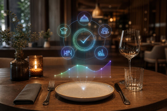 Restaurant Table Dashboard for Reservations Service and Dining Operations