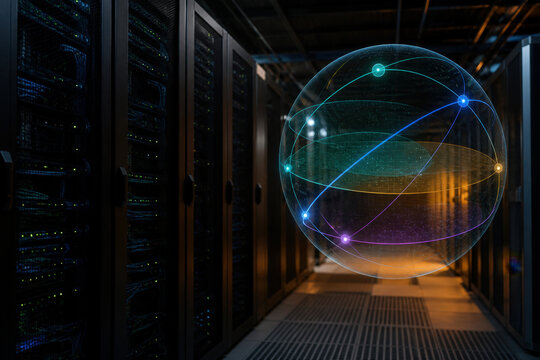 Server Room Data Sphere for Cloud Infrastructure and Network Analytics