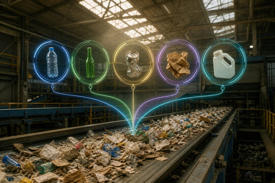 Recycling Sorting Material Rings for Circular Economy and Resource Recovery