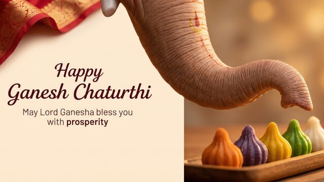 Ganesha Trunk and Modak - Ganesh Chaturthi Festive Food Celebration.