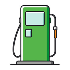 Fototapeta premium gas pump with green fuel