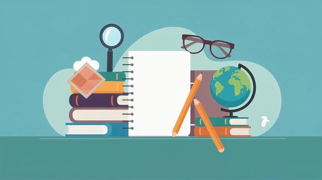 Minimalist animated cloud icon over solid color background