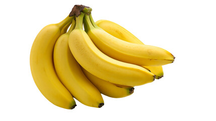 Isolated bunch of fresh ripe yellow bananas a healthy and delicious tropical fruit snack © David