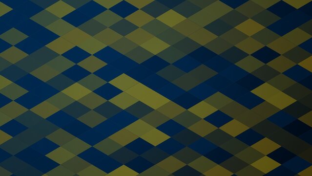 Abstract background, featuring a repeating, isometric diamond pattern, in shades of, dark blue and, olive green with, a subtle gradient effect