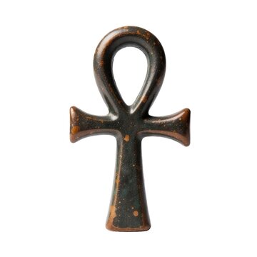 Ankht symbol on white background