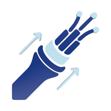 Fiber optic cable connection icon 3D render for speed internet data transmission and telecommunications network infrastructure isolated on a transparent background