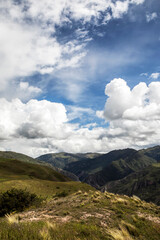 Fototapeta premium clouds over the mountains
