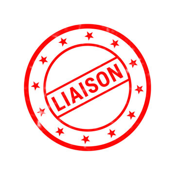 Red lawful rubber stamp on white background, circular grunge seal with stars, legal compliance and justice concept