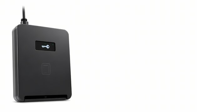 Portable smart card reader with display (Secure Smart Card Reader with OEL Display)