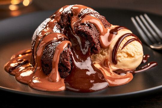 Molten lava cake  