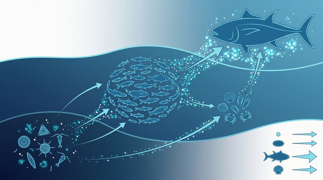 How microplastics move through a marine seafood food web