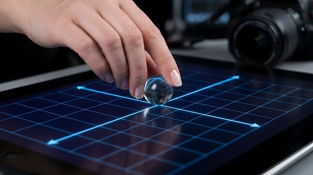 2027 Roadmap for Innovation and Growth With Holographic Lightbulb and Business Planning Dashboard