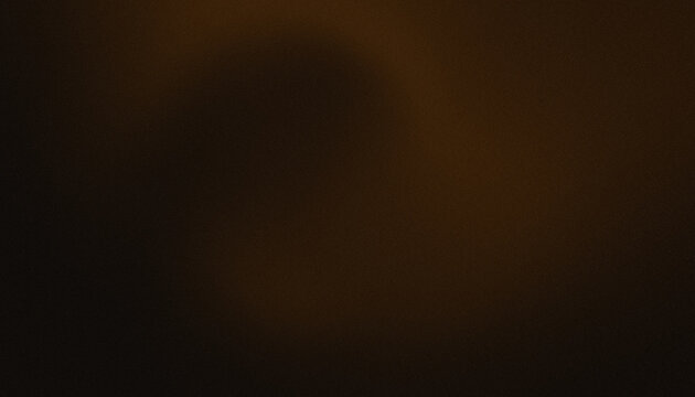 Dark abstract brown grainy background with soft vignette and moody gradient