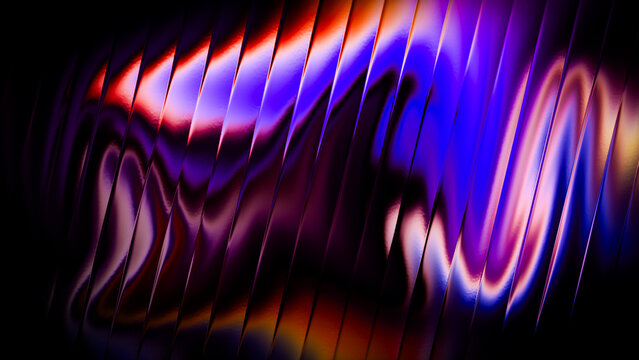 Multicolor Neon Wave Abstract Background