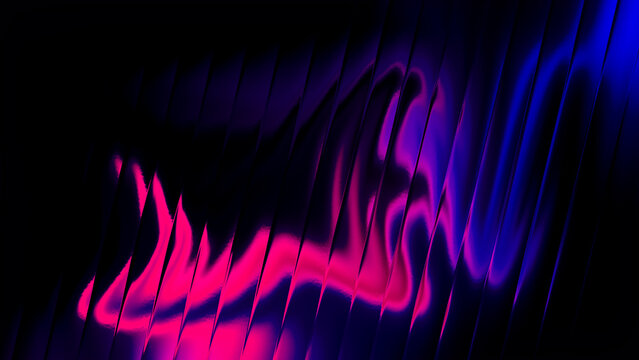Pink Purple Neon Wave Abstract Background
