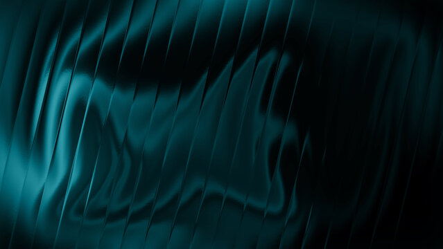 Teal Neon Wave Abstract Background