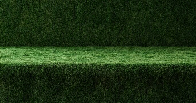 Textured emerald green surface with a lighter, more vibrant middle stripe