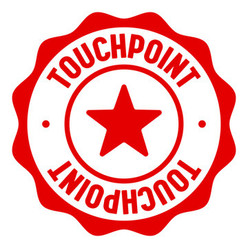 touchpoint seal badge. touchpoint label sticker. Vector sign