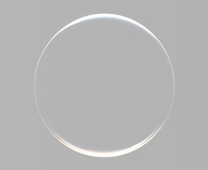 Thin Circular Atmospheric Light Ring Planet Eclipse Rim Glow Overlay © Olena