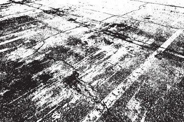 Fototapeta premium Black and White Grunge Concrete Texture with Cracked Distressed Surface