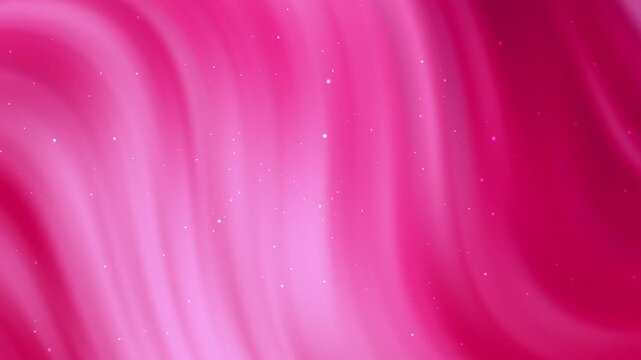 Mesmerizing abstract background with flowing pink and red waves, adorned with subtle shimmering glitter particles. Ideal for beauty, fashion, or celebratory themes.