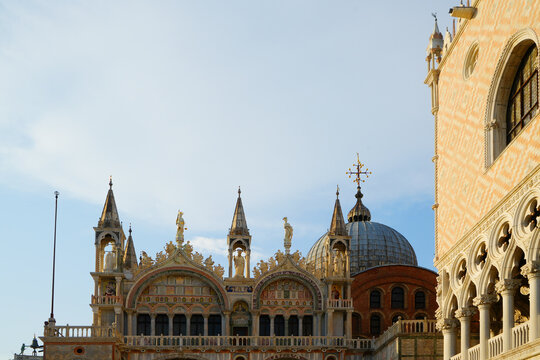 Venezia, Italy, Doge Palace and Cathedral San Marco