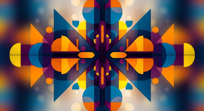Themed Vapor Reservoir with Complementary Colors and Hyper Abstract Geometry