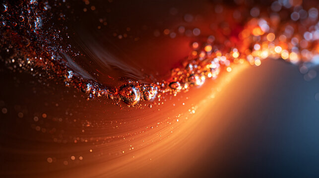  Digital/code streams and glowing particles data stream
