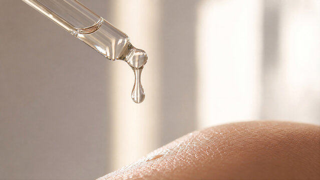 Glass Dropper Serum Droplet Macro Hyaluronic Acid - Face Serum Skincare Routine