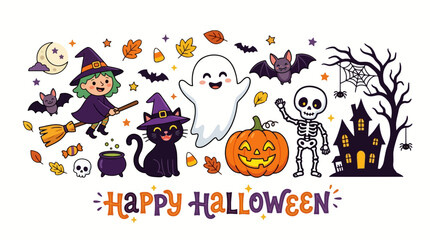 Fototapeta premium vector illustration of a halloween