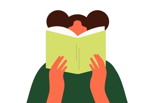 Person reading a green book PNG illustration. Colorful flat design, perfect for education, literacy, knowledge,  school, library, studying, reading campaigns, publishing and social media posts