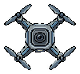 Top view of quadcopter drone © Senuko