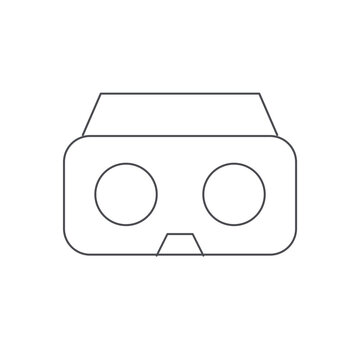 Virtual reality headset outline icon