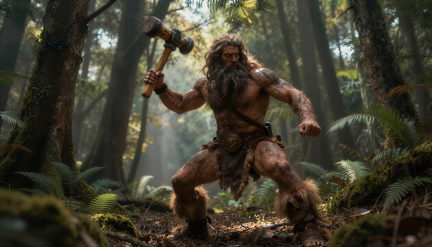Caveman Forest Warrior